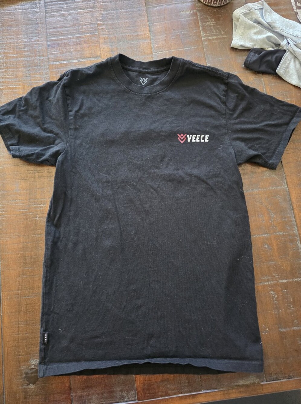 Men's Black Veece T‑Shirt